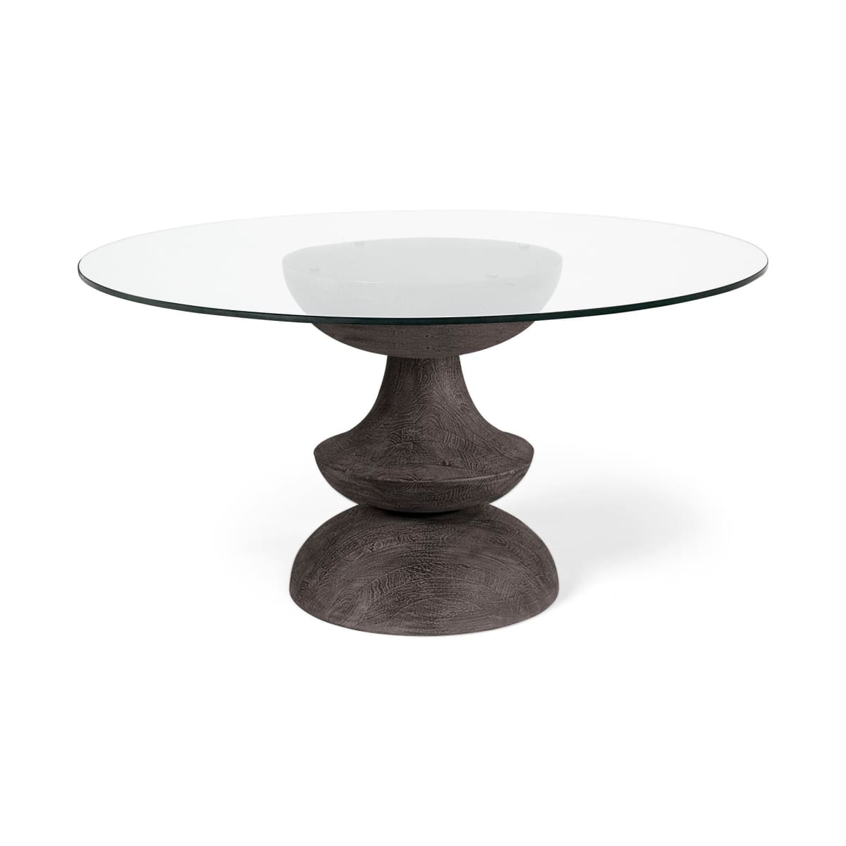 Crossman Dining Table Glass | Brown Wood - dining-table
