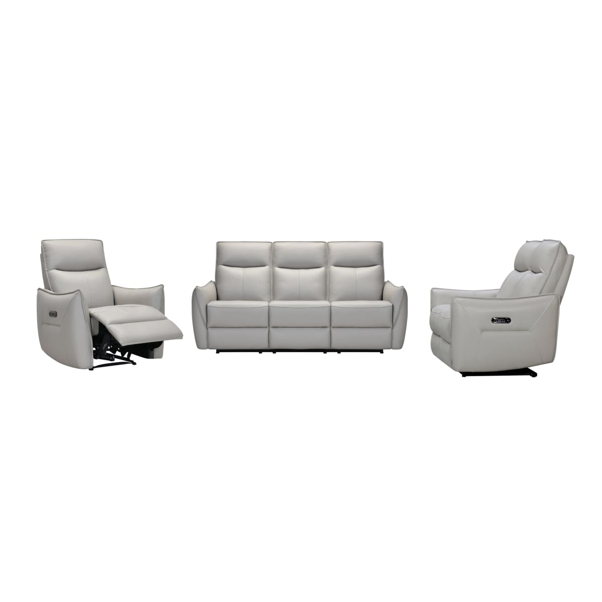 Crownmark Leather Power Recliner Loveseat - recliner