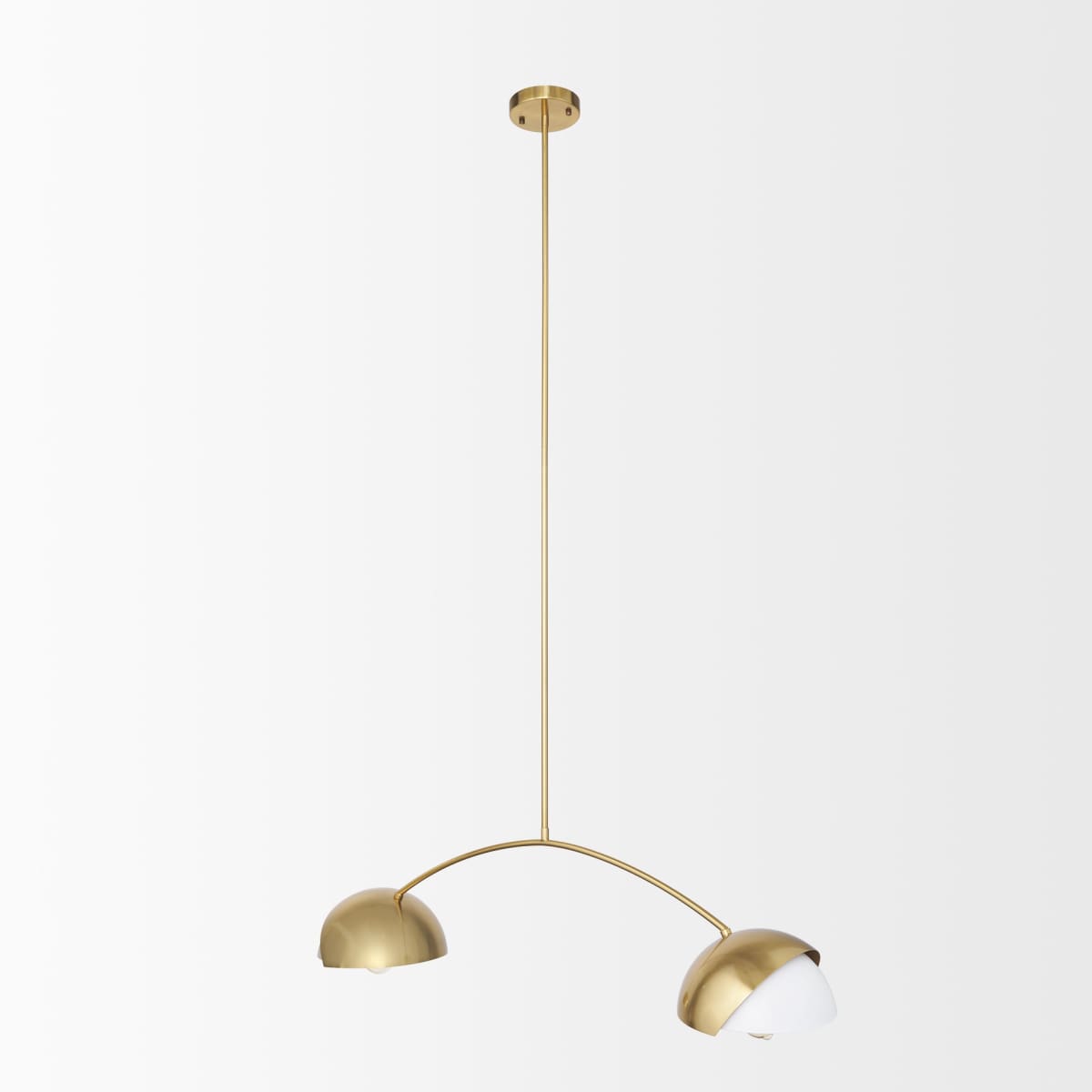 Cybill Chandelier Gold Metal | 2 Lights - chandeliers