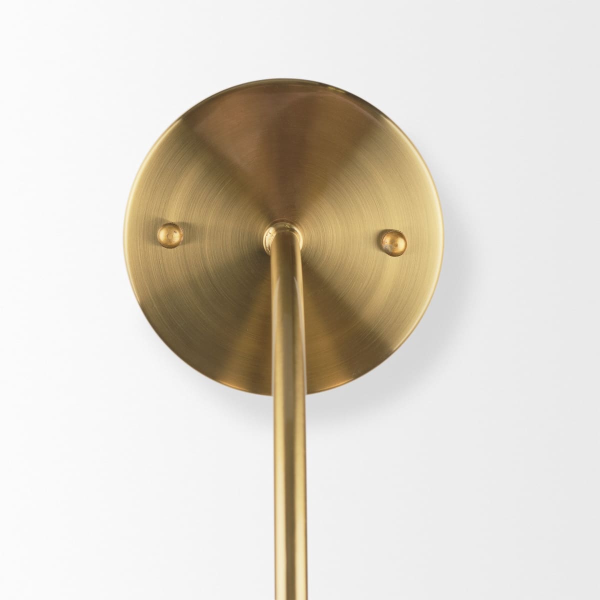 Cybill Wall Sconce Gold Metal | White Shade - wall-fixtures