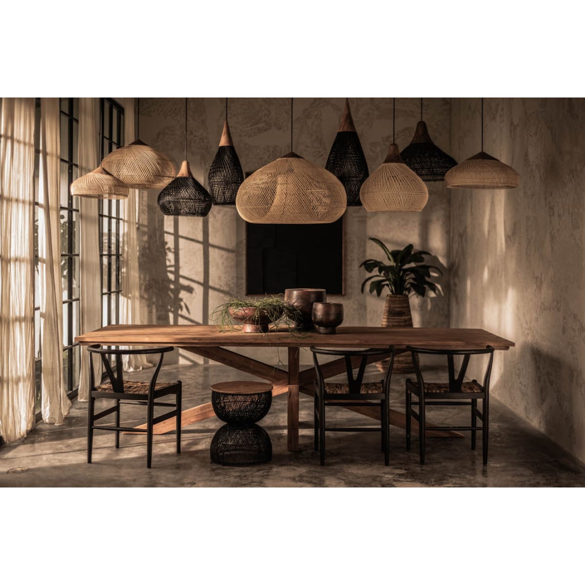 D-Bodhi Banjo Pendant Large - Natural - lh-import-pendants