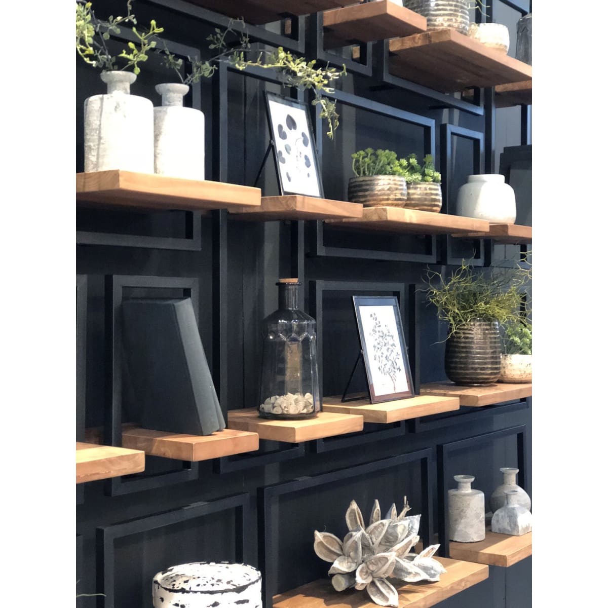 D-Bodhi Metal Frame Wall Box - Natural Type C (1/Box) - lh-import-shelving-storage