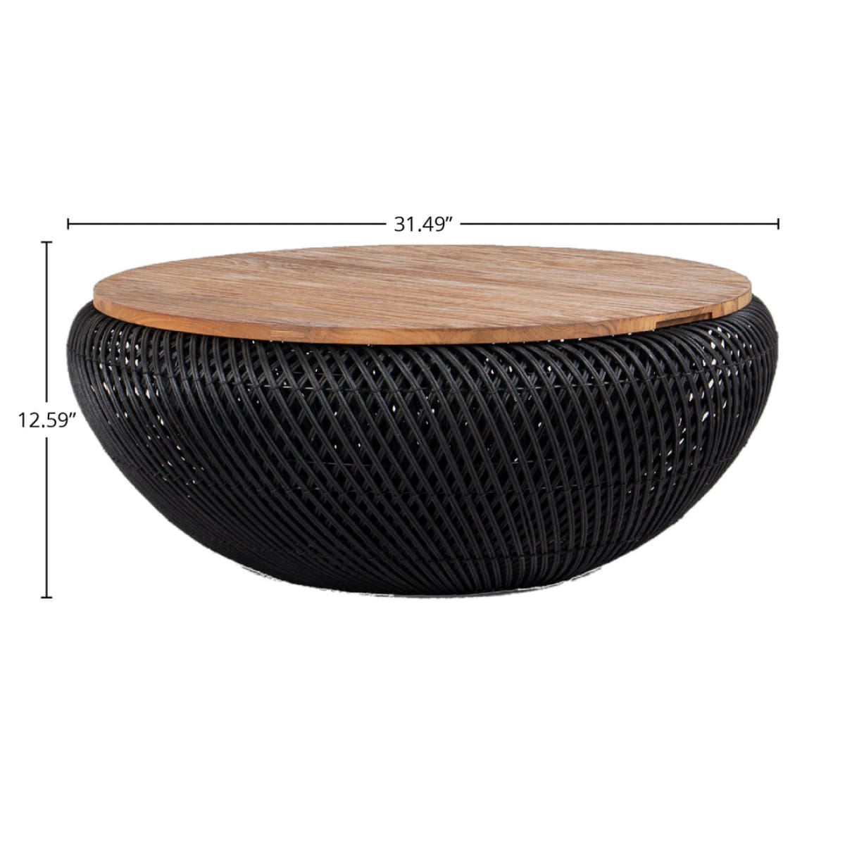 D-Bodhi Wave Coffee Table - Black - lh-import-coffee-tables