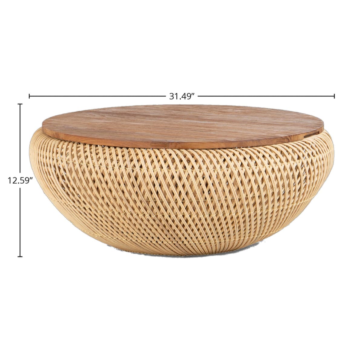 D-Bodhi Wave Coffee Table - Natural - lh-import-coffee-tables