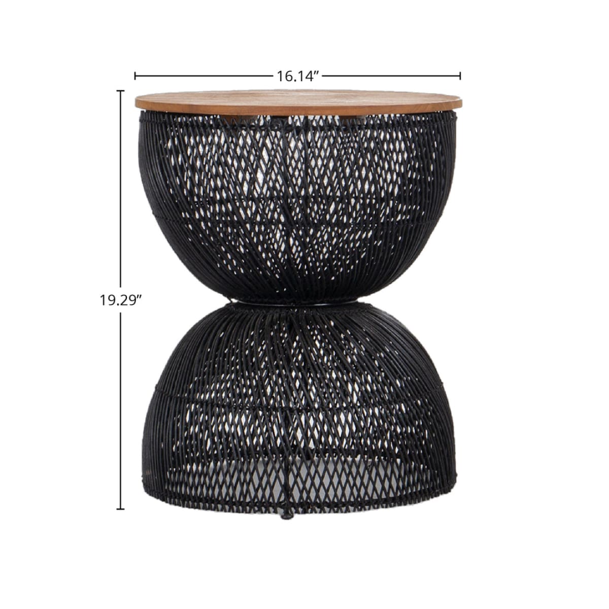 D-Bodhi Wave Side Table - Black - lh-import-side-tables