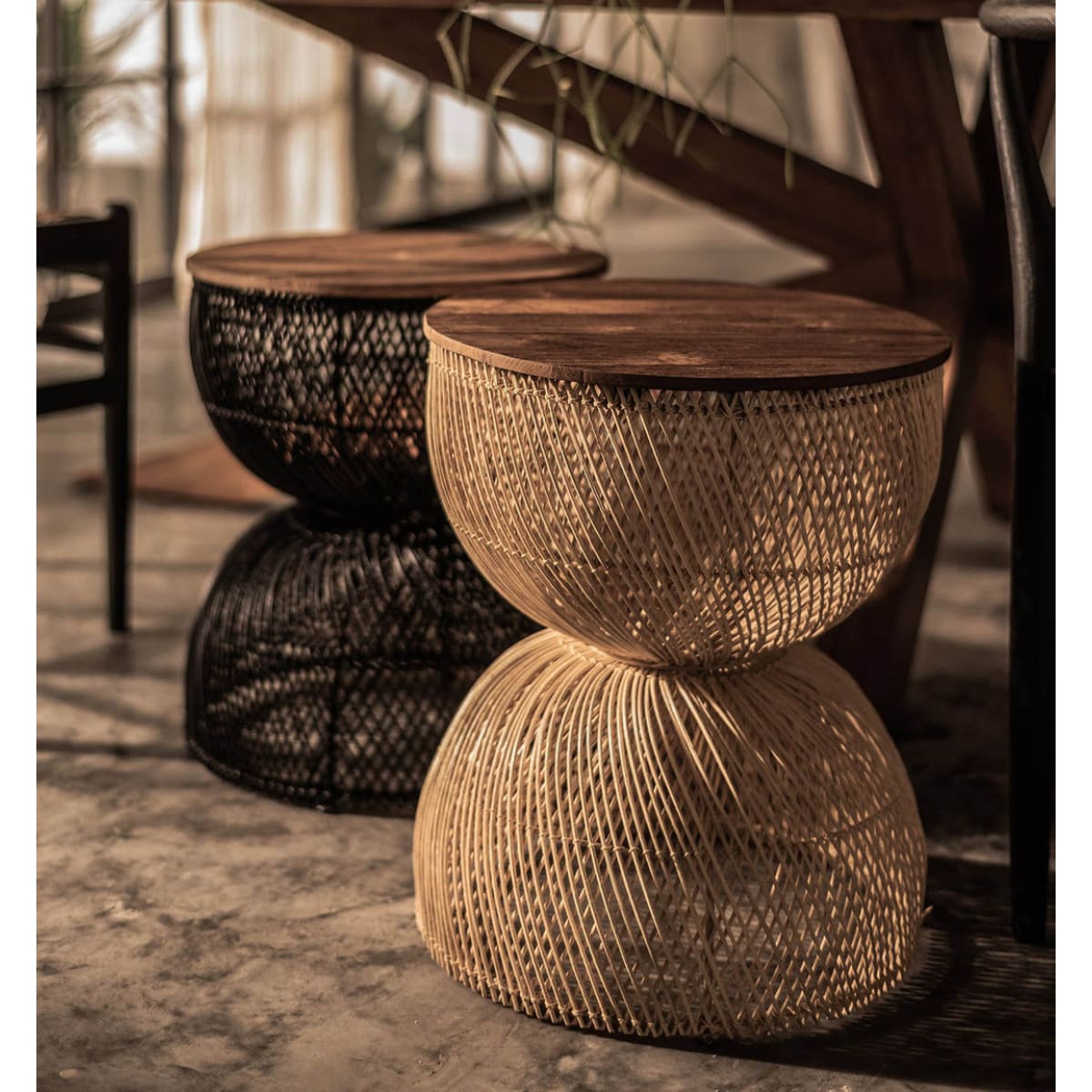 D-Bodhi Wave Side Table - Natural - lh-import-side-tables