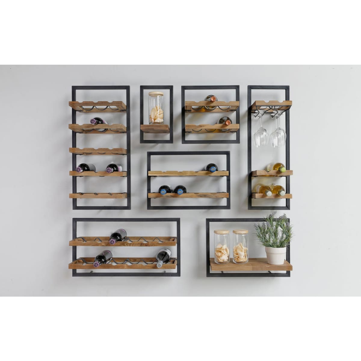 D-Bodhi Wine Rack 8 Bottles - Type C (1/Box) - lh-import-shelving-storage