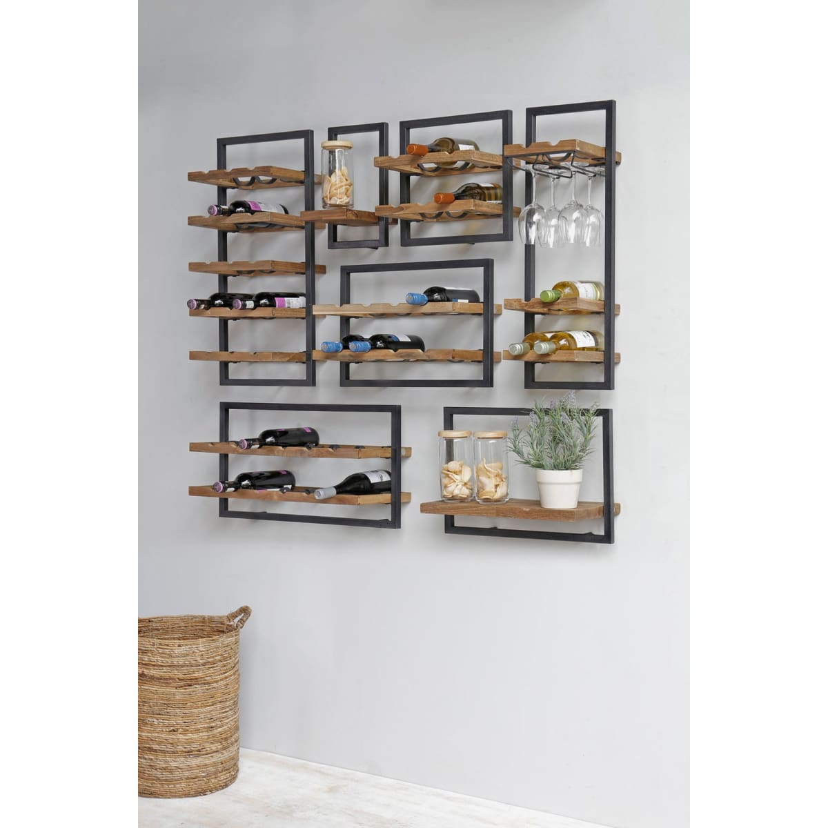 D-Bodhi Wine Rack 8 Bottles - Type C (1/Box) - lh-import-shelving-storage