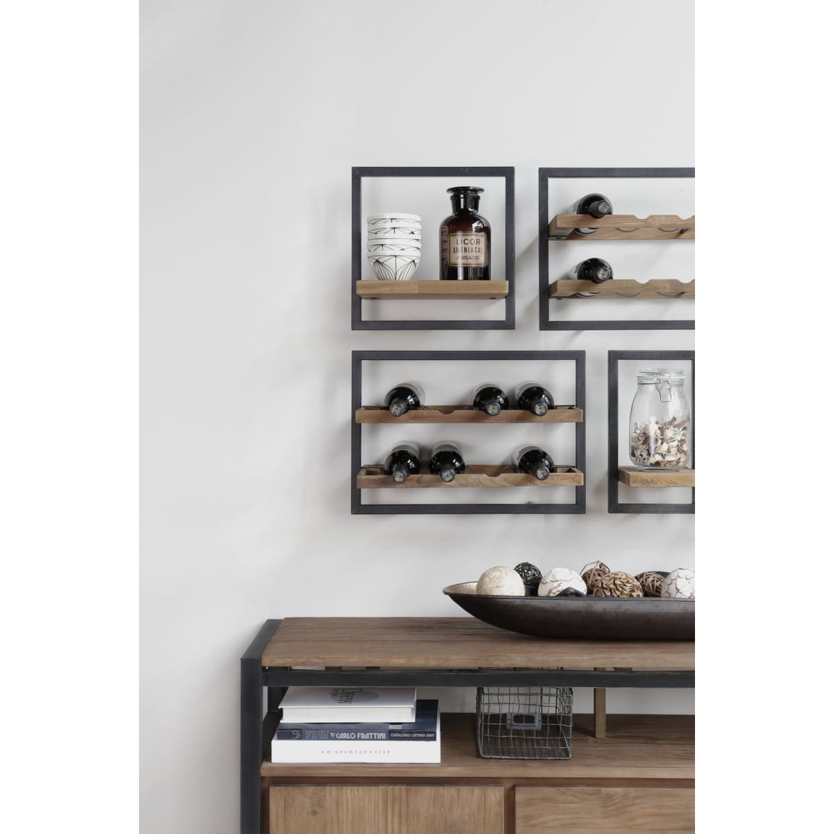 D-Bodhi Wine Rack 8 Bottles - Type C (1/Box) - lh-import-shelving-storage