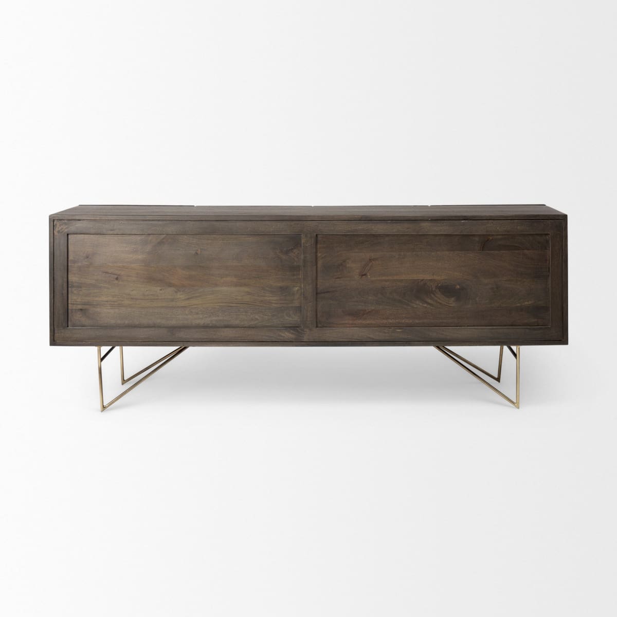 Darwin Sideboard Brown Wood | Gold Metal - sideboards-and-buffets