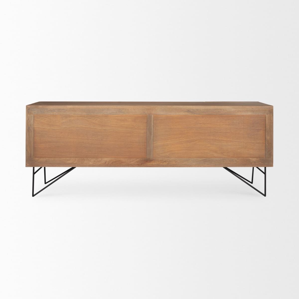 Darwin Sideboard Light Brown Wood | Black Metal - sideboards-and-buffets