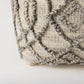 Dayita Pouf Gray Wool - poufs