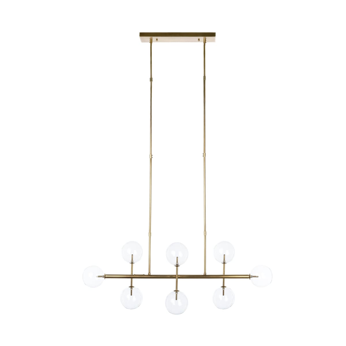 Delios Chandelier Gold Metal | Glass - chandeliers