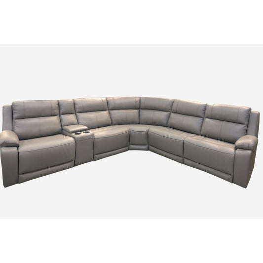 Denmark Leather Power Recliner Sectional - Sectional