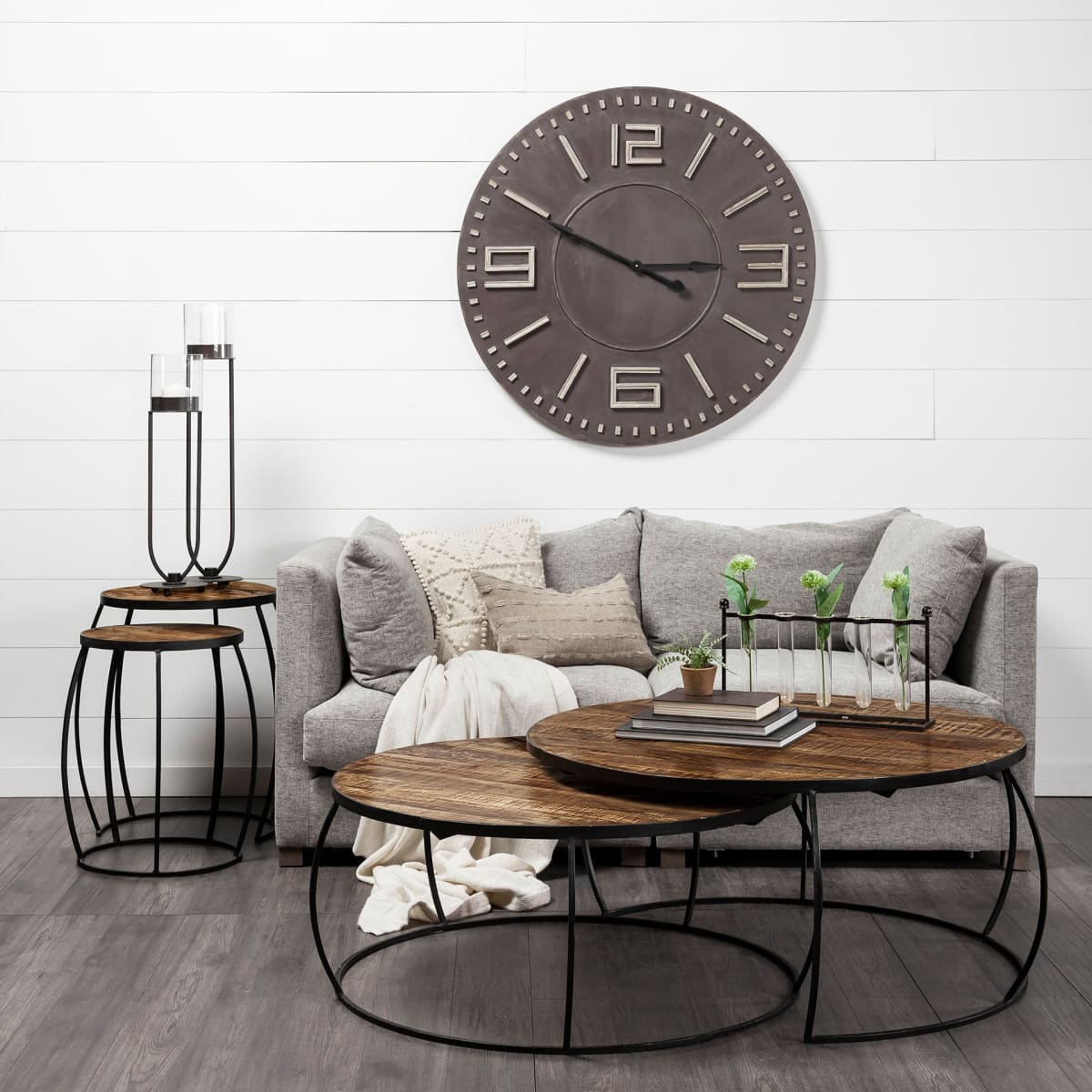 Devonshire Wall Clock Brown Wood | 42’’ - wall-clocks