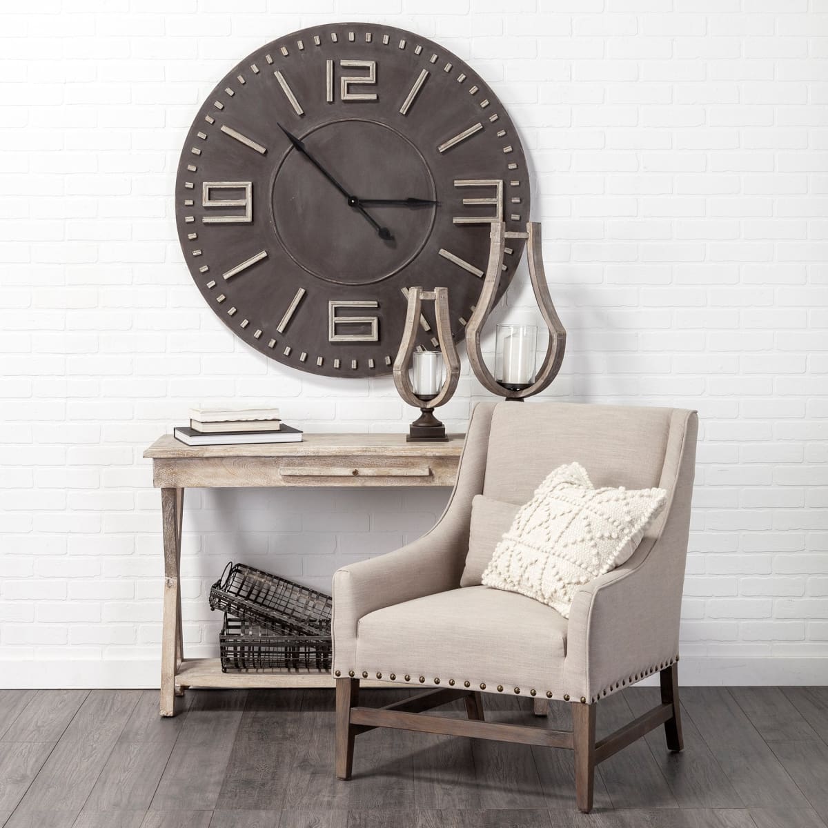 Devonshire Wall Clock Brown Wood | 42’’ - wall-clocks