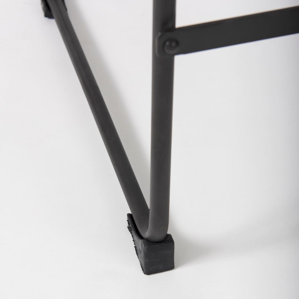 Direttore Upholstered Seat Bar Counter Stool Brown/Gray Suede | Black Metal | Counter - bar-stools
