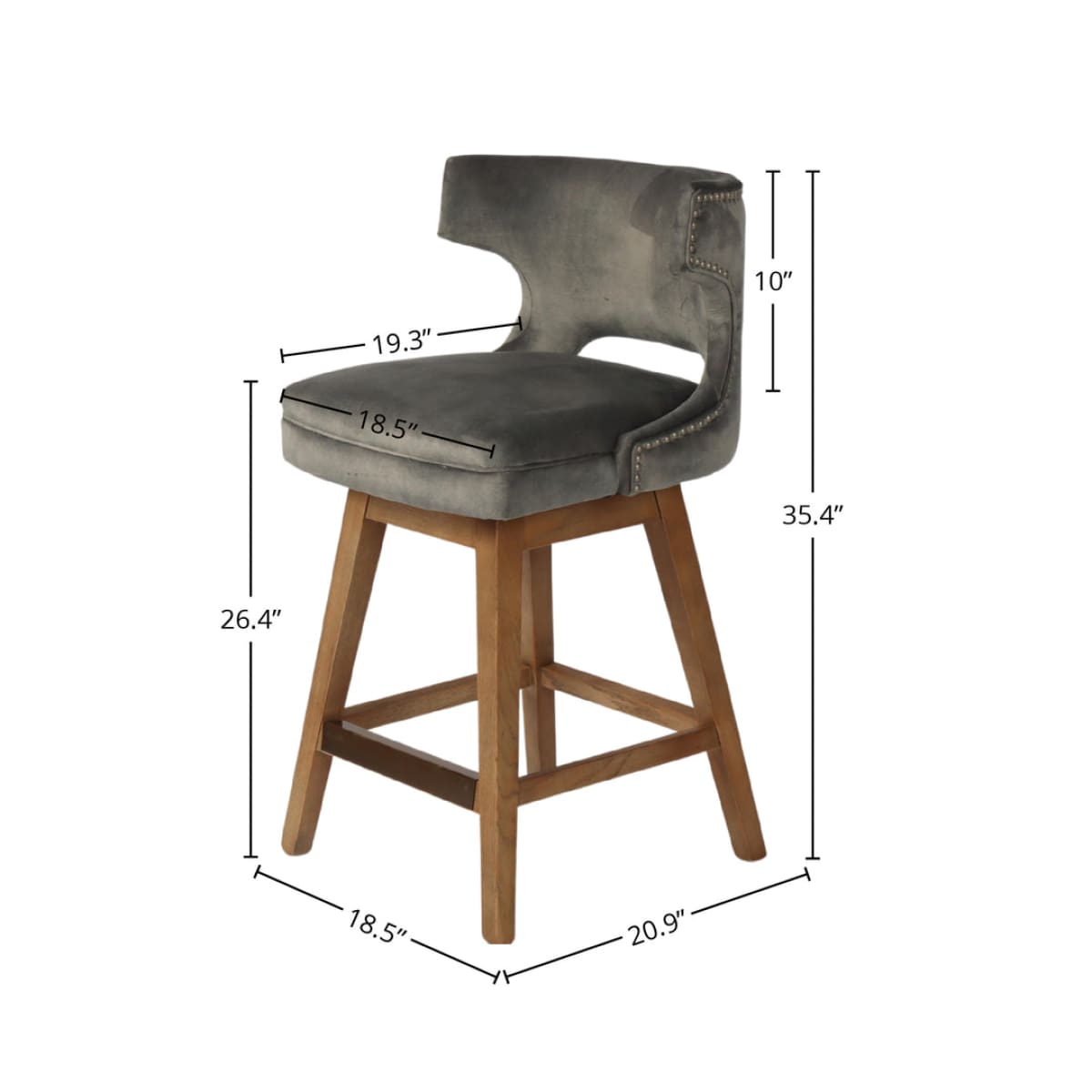 Double Espresso Counter Stool - lh-import-stools