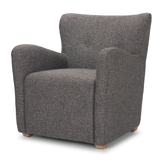 Dunstan Upholstered Accent Chair Charcoal Fabric - accent-chairs