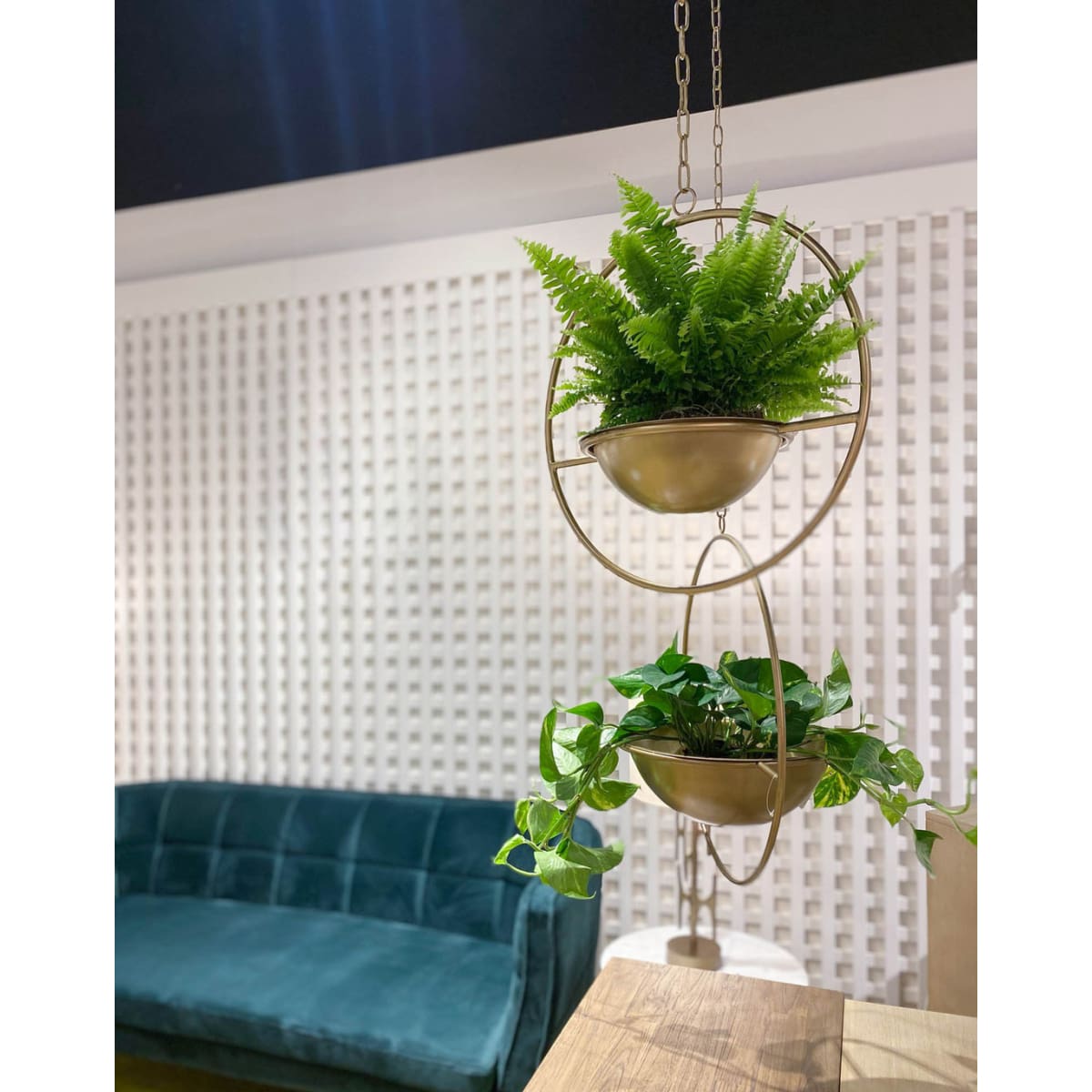 Earth Wind & Fire Hanging Pots (Set Of 2) - lh-import-vases