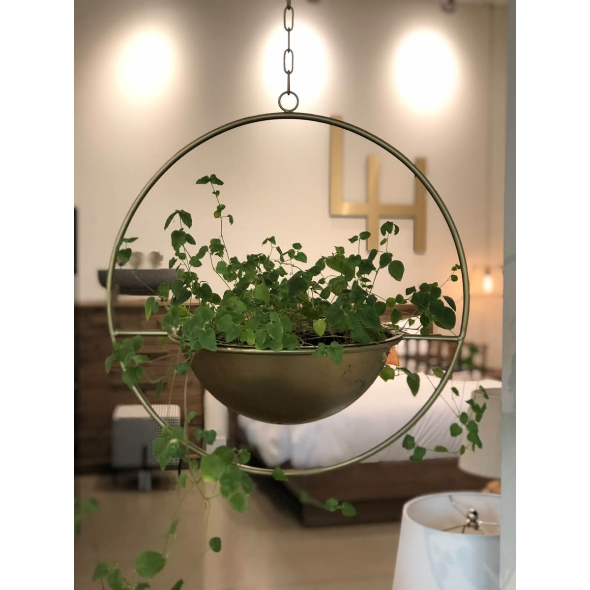 Earth Wind & Fire Hanging Pots (Set Of 2) - lh-import-vases