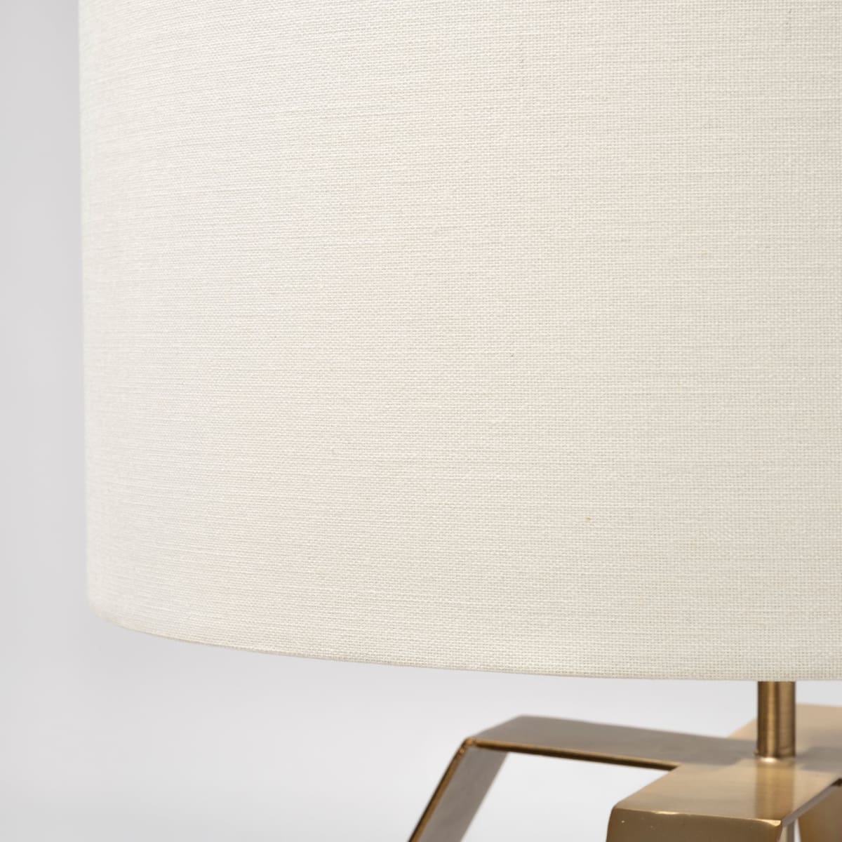 Edwards Table Lamp Gold Metal | Cream Shade - table-lamps