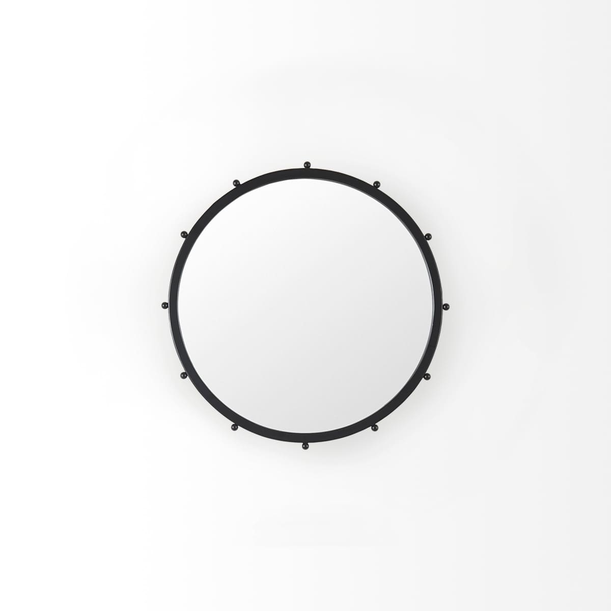 Elena Wall Mirror Black Metal | 25’’ - wall-mirrors-grouped