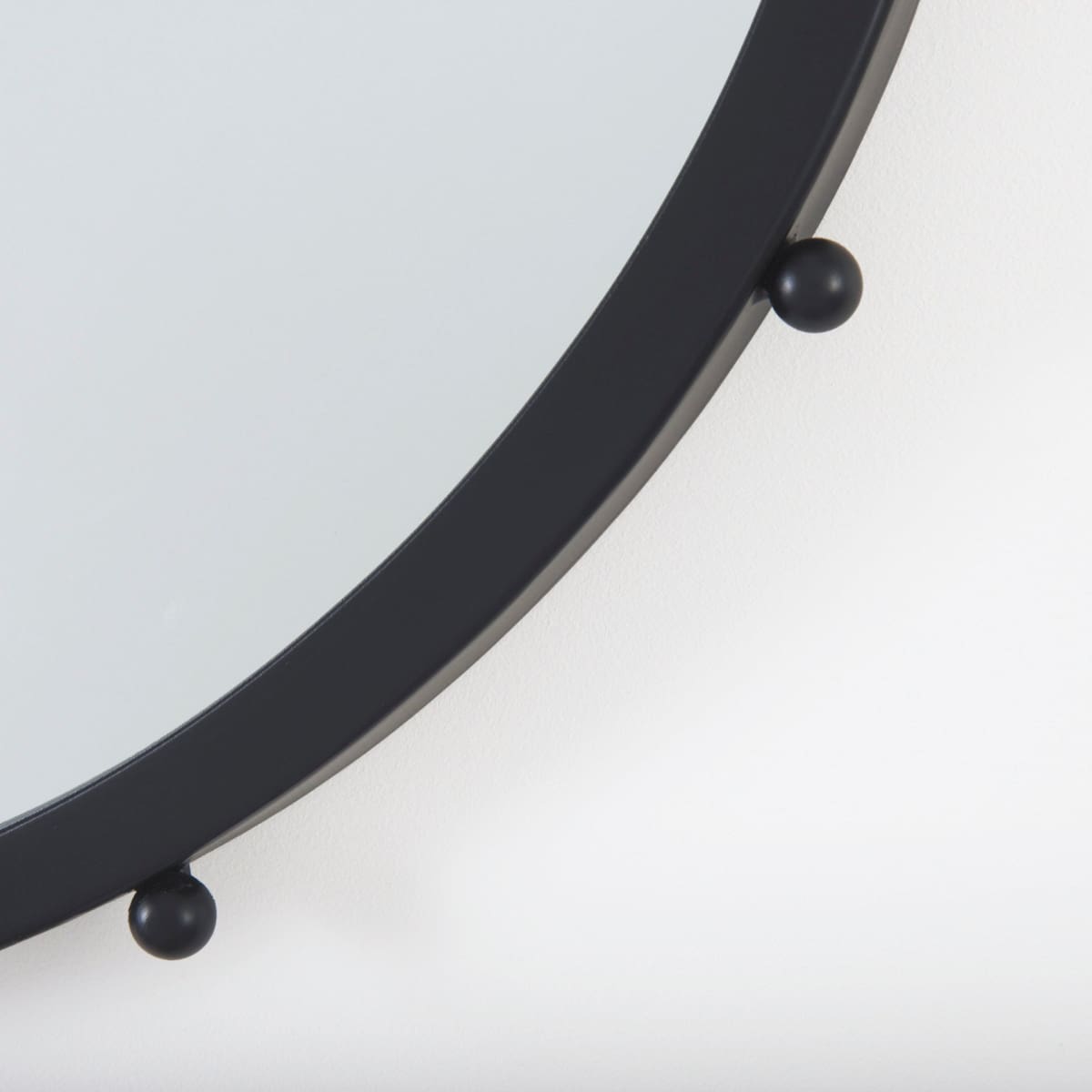 Elena Wall Mirror Black Metal | 25’’ - wall-mirrors-grouped