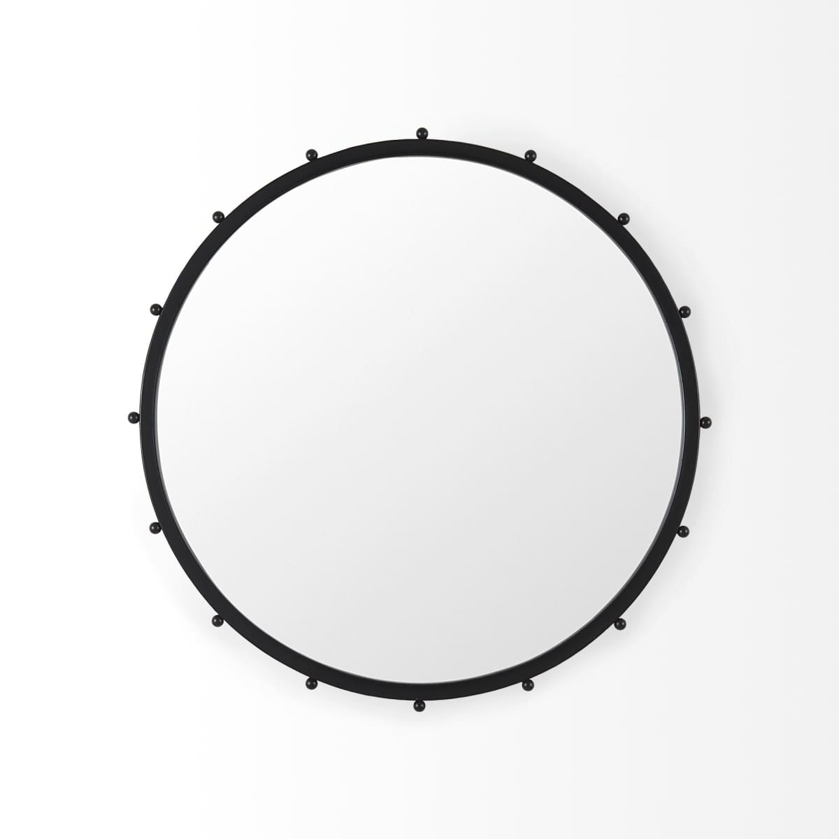 Elena Wall Mirror Black Metal | 38’’ - wall-mirrors-grouped