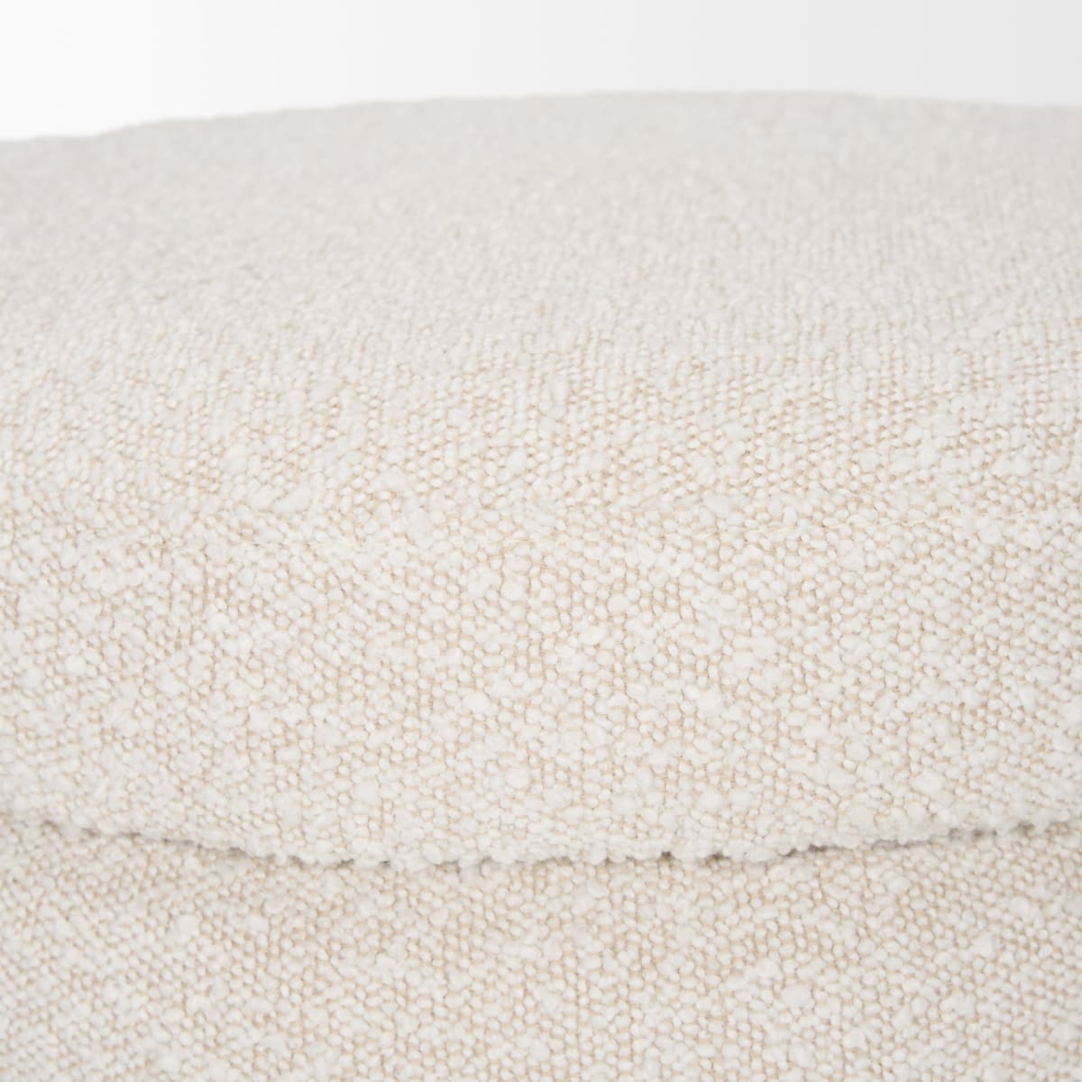 Elise Ottoman Cream Boucle - ottoman-and-poufs