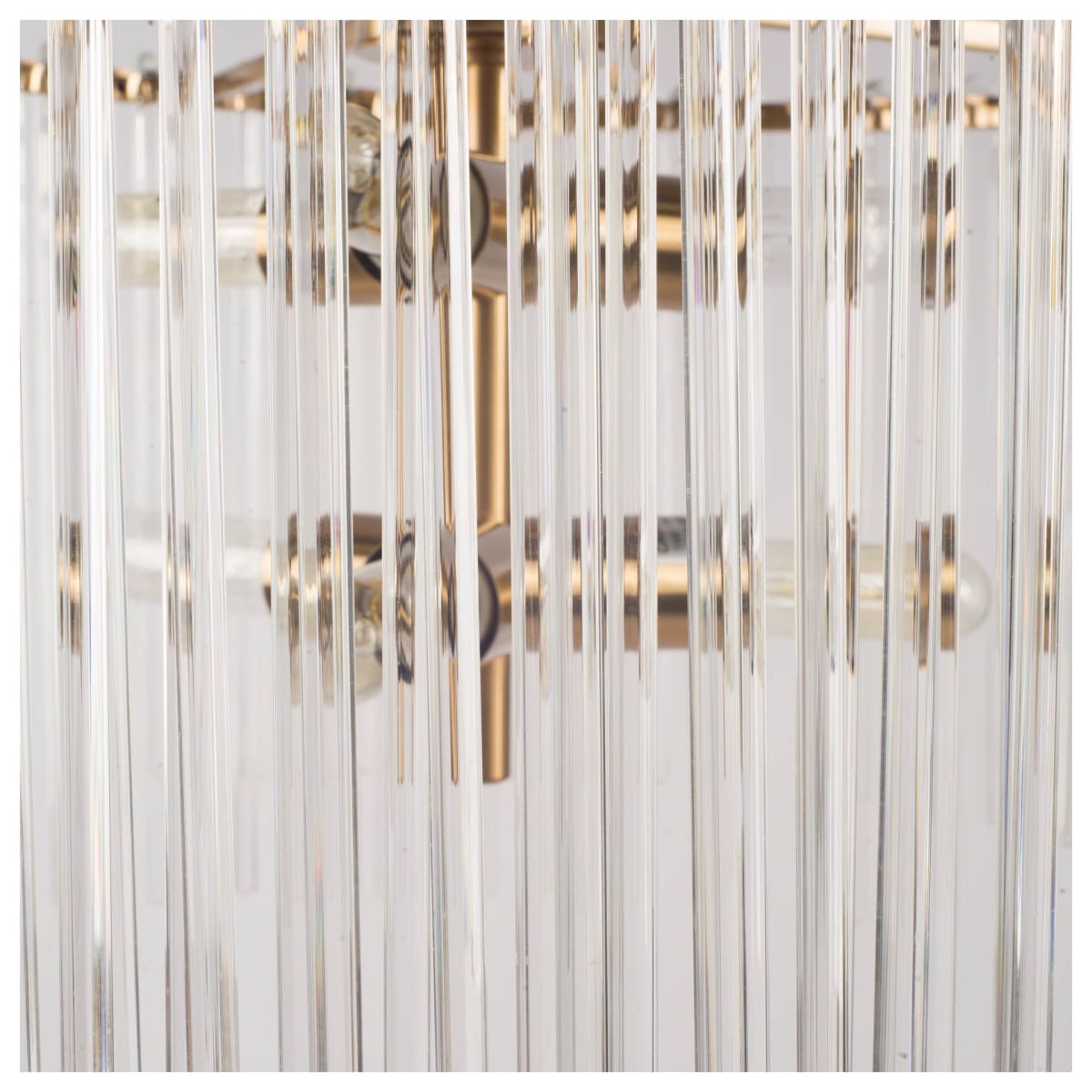 Elsa Chandelier Gold Metal | Frosted Glass - chandeliers