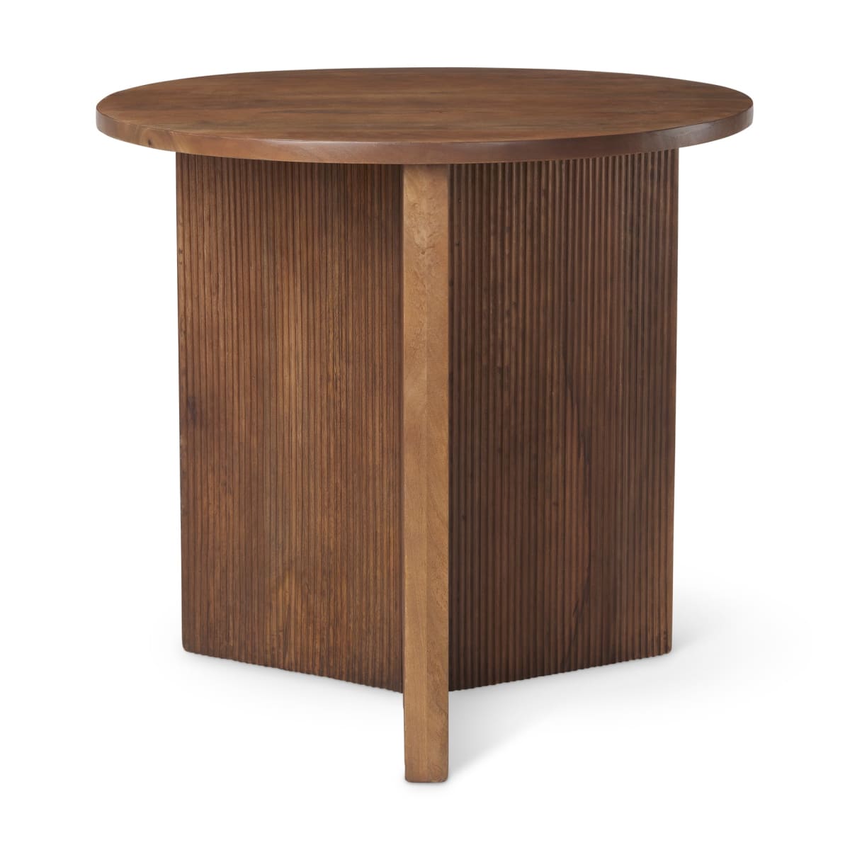 Enzo Accent Table Medium Brown Wood - accent-tables