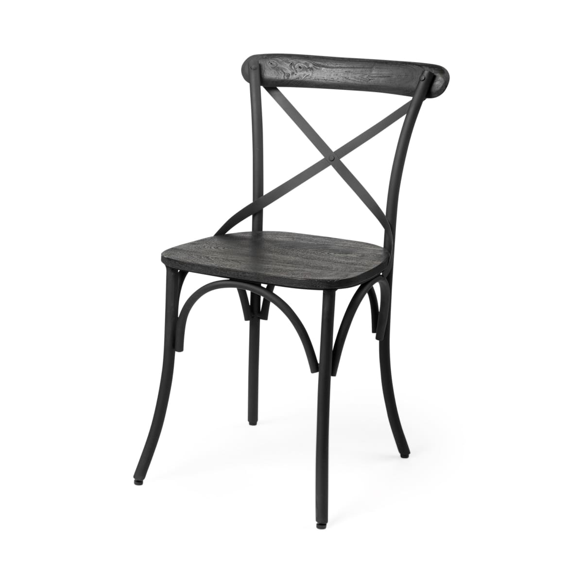 Etienne Dining Chair Black Wood | Black Metal - dining-chairs