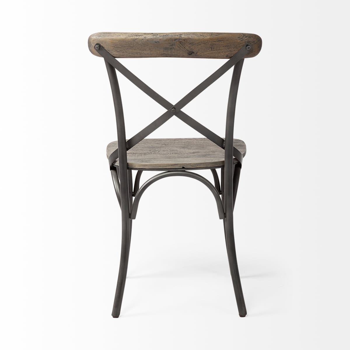 Etienne Dining Chair Brown Wood | Black Metal - dining-chairs