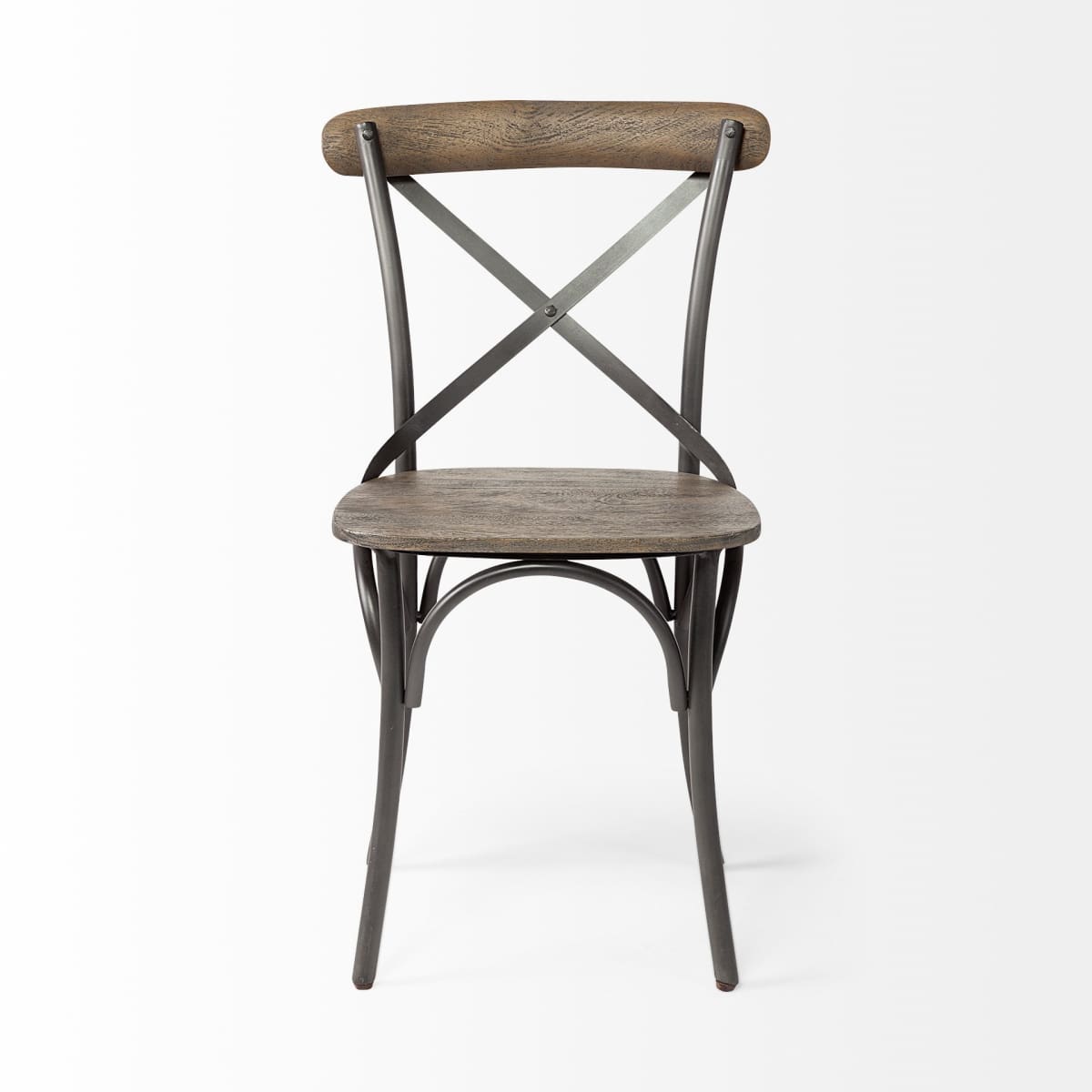 Etienne Dining Chair Brown Wood | Black Metal - dining-chairs