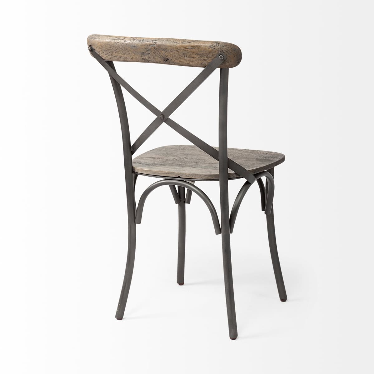 Etienne Dining Chair Brown Wood | Black Metal - dining-chairs