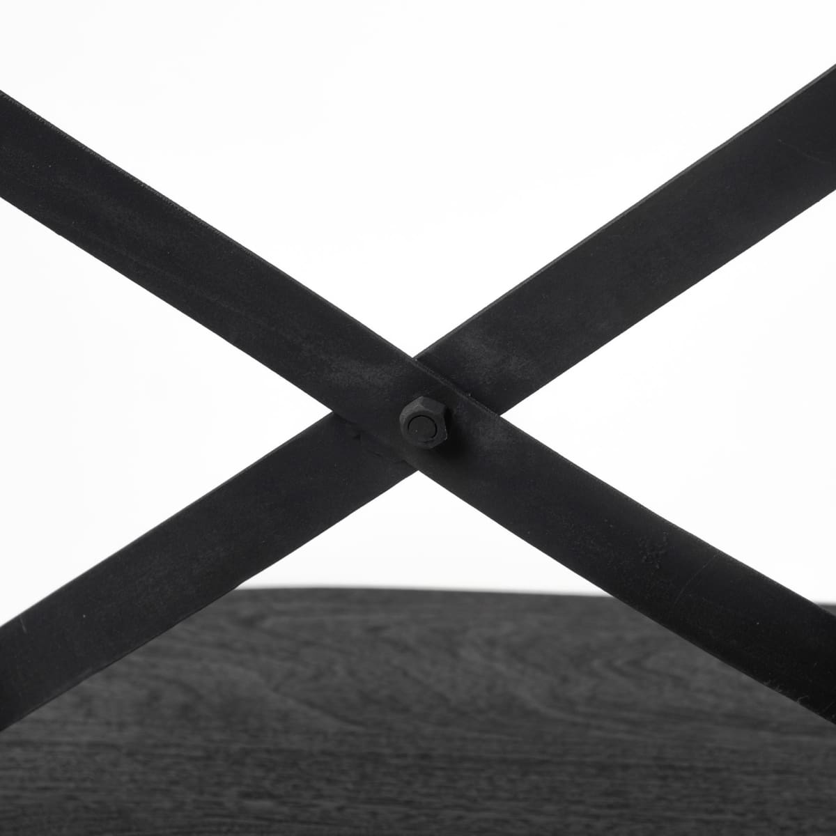 Etienne Wood Seat Bar Counter Stool Black Wood | Black Metal | Bar - bar-stools