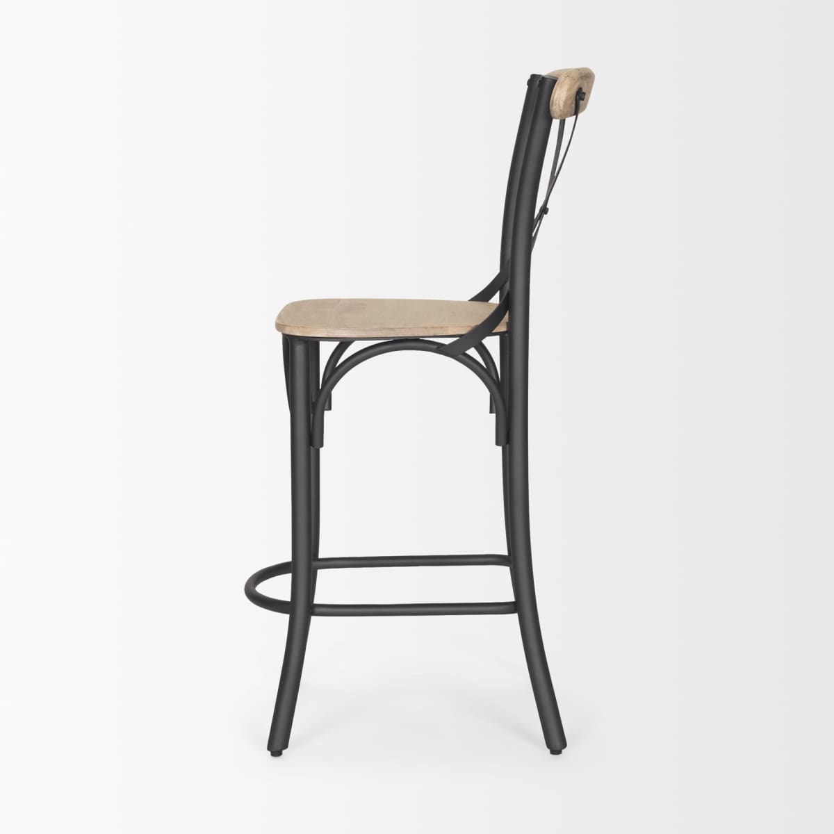 Etienne Wood Seat Bar Counter Stool Light Brown - bar-stools
