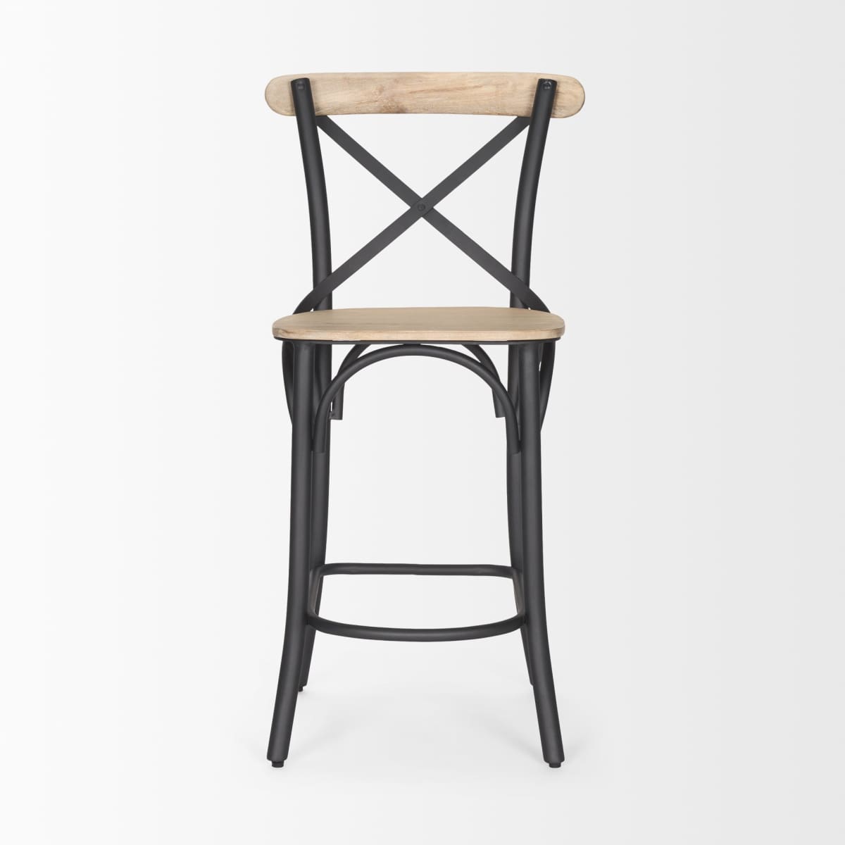 Etienne Wood Seat Bar Counter Stool Light Brown - bar-stools