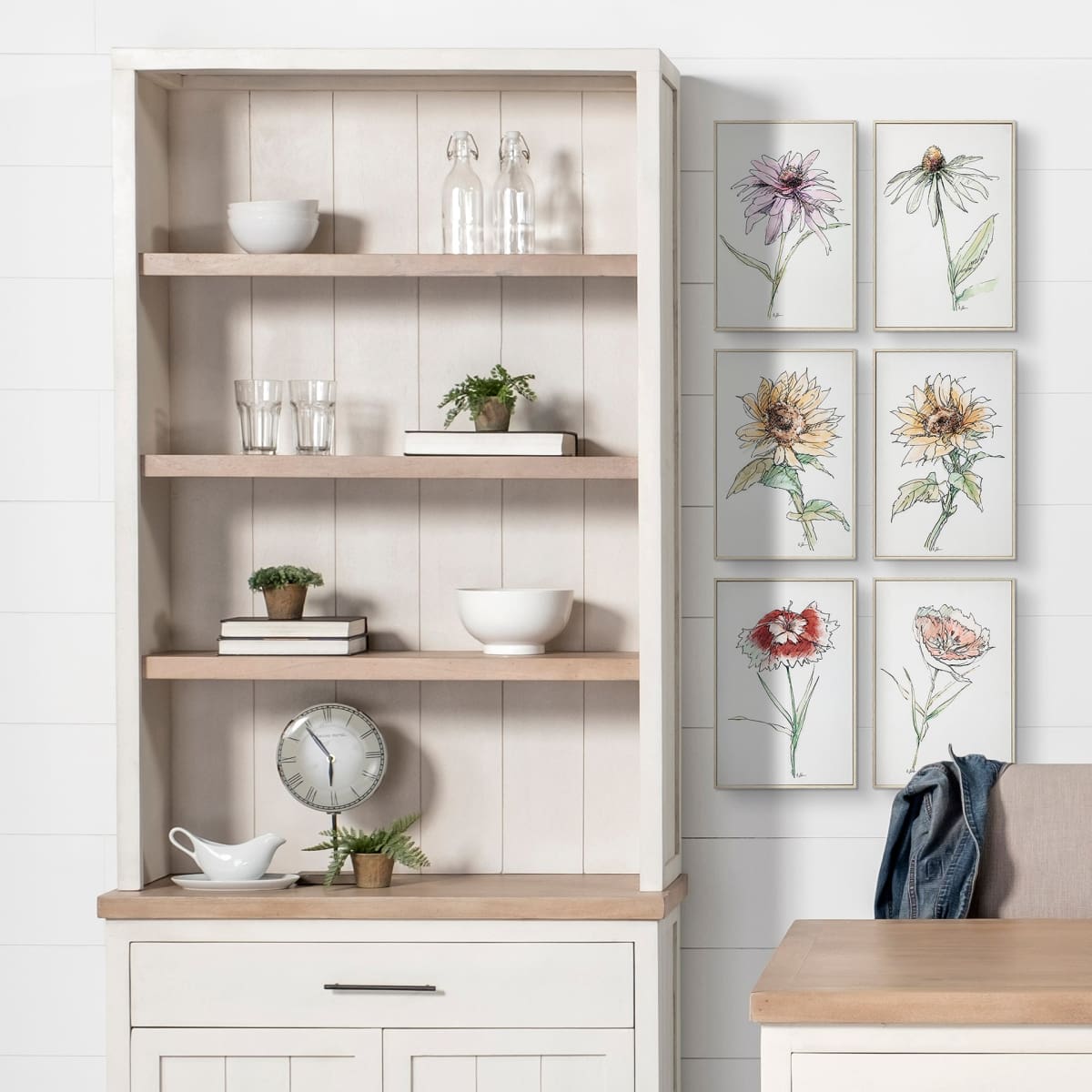 Fairview Shelving Unit White Wood | Brown Wood - shelving