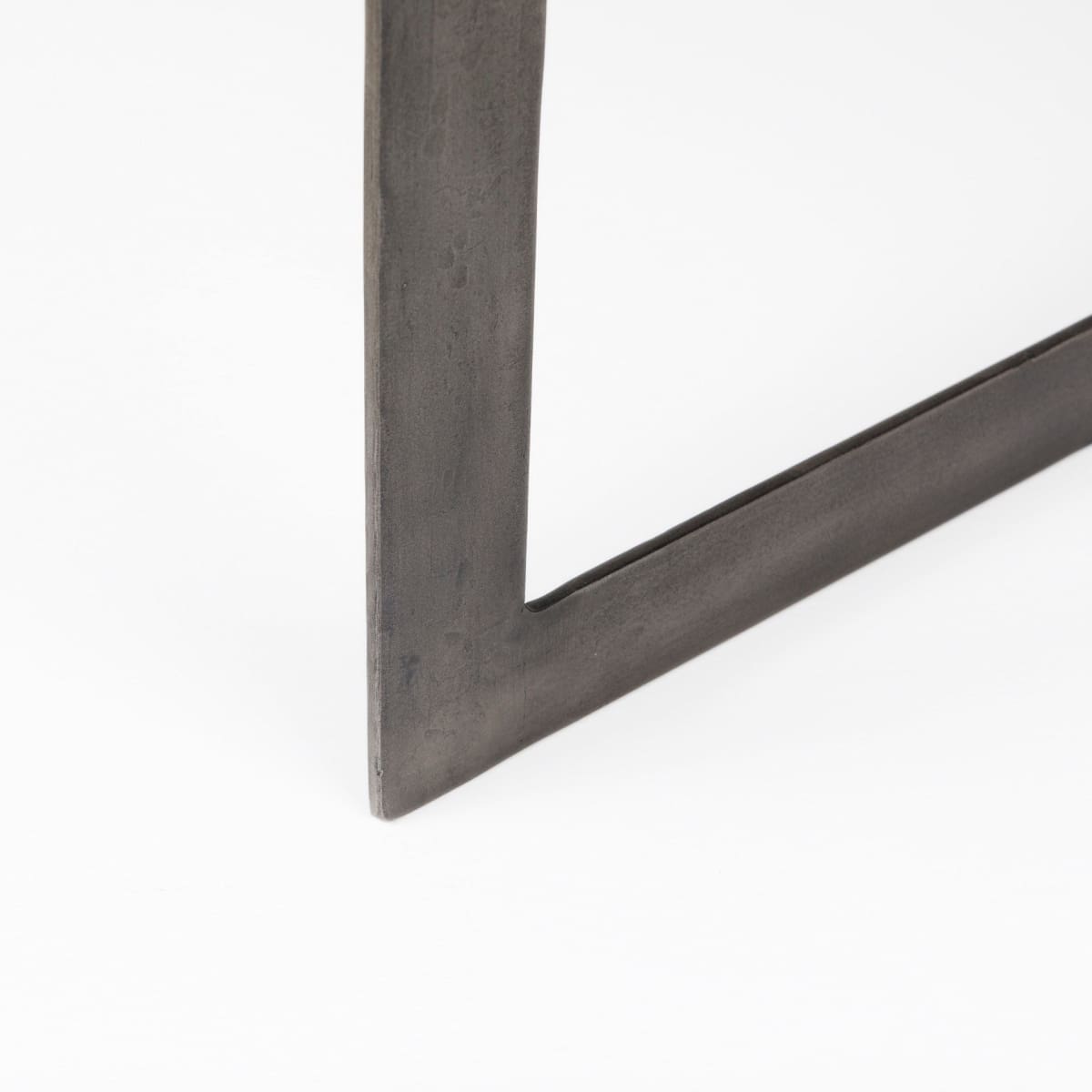 Faye Coffee Table Dark Brown Wood | Nickel Metal - coffee-tables
