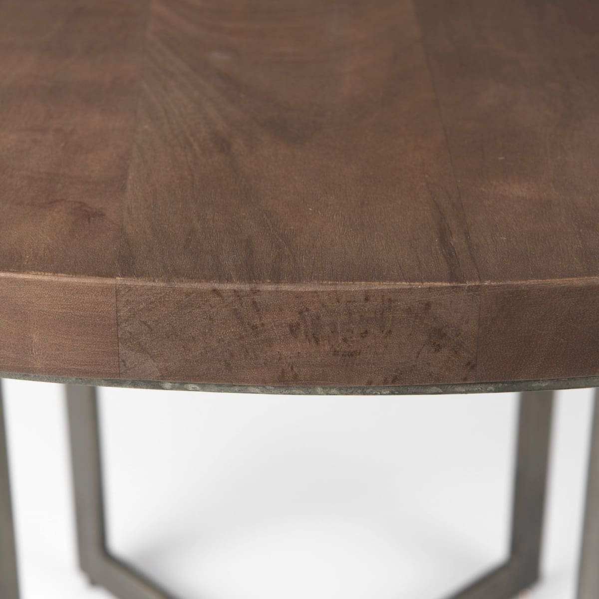 Faye Round Dining Table Dark Brown Wood | Round - dining-table