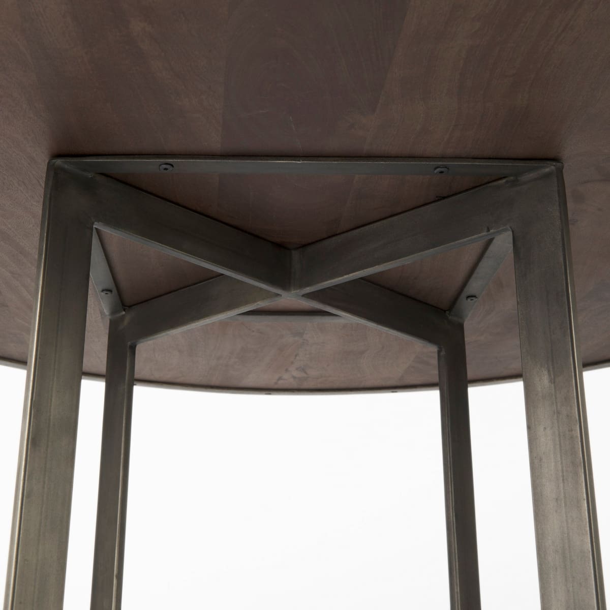 Faye Round Dining Table Dark Brown Wood | Round - dining-table