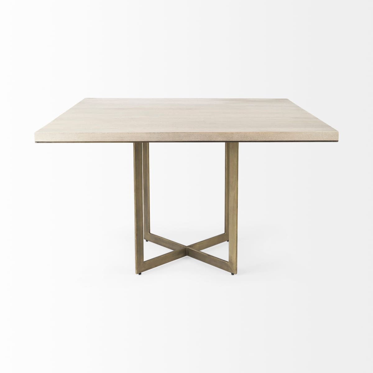 Faye Square Dining Table Beige Wood | Square - dining-table