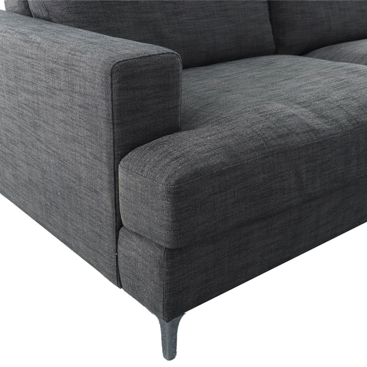 Feather Left Sectional - Charcoal Linen - lh-import-sectionals
