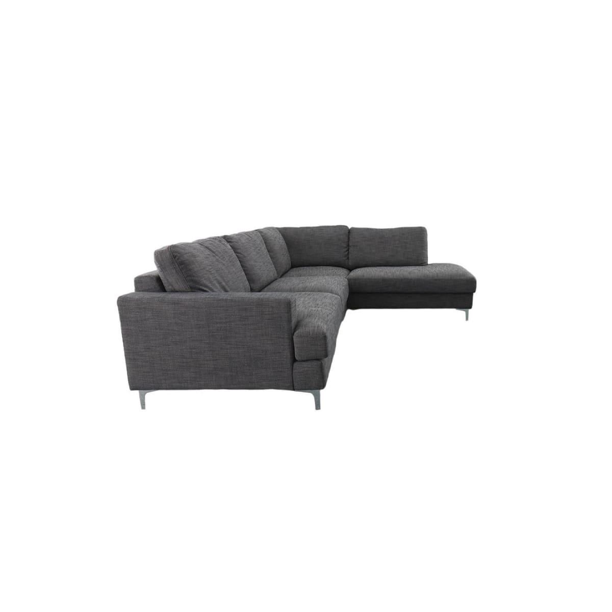 Feather Right Sectional - Charcoal Linen - lh-import-sectionals