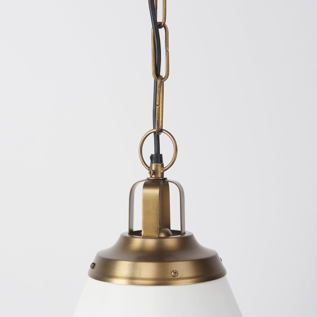 Fenton Pendant Light White Shade | Gold Metal - pendant-light