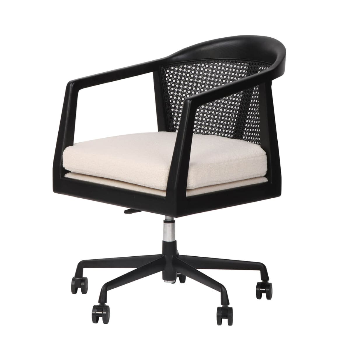 Francisco Office Chair - Wooly White - lh-import-office-chairs