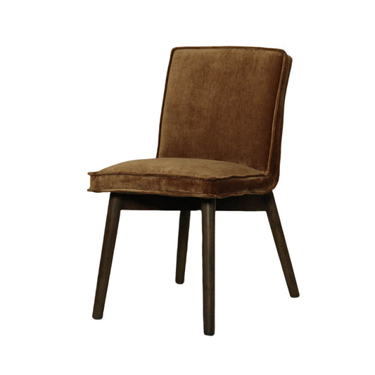 Franklyn Dining Chair - Distressed Velvet Bronze - lh-import-dining-chairs