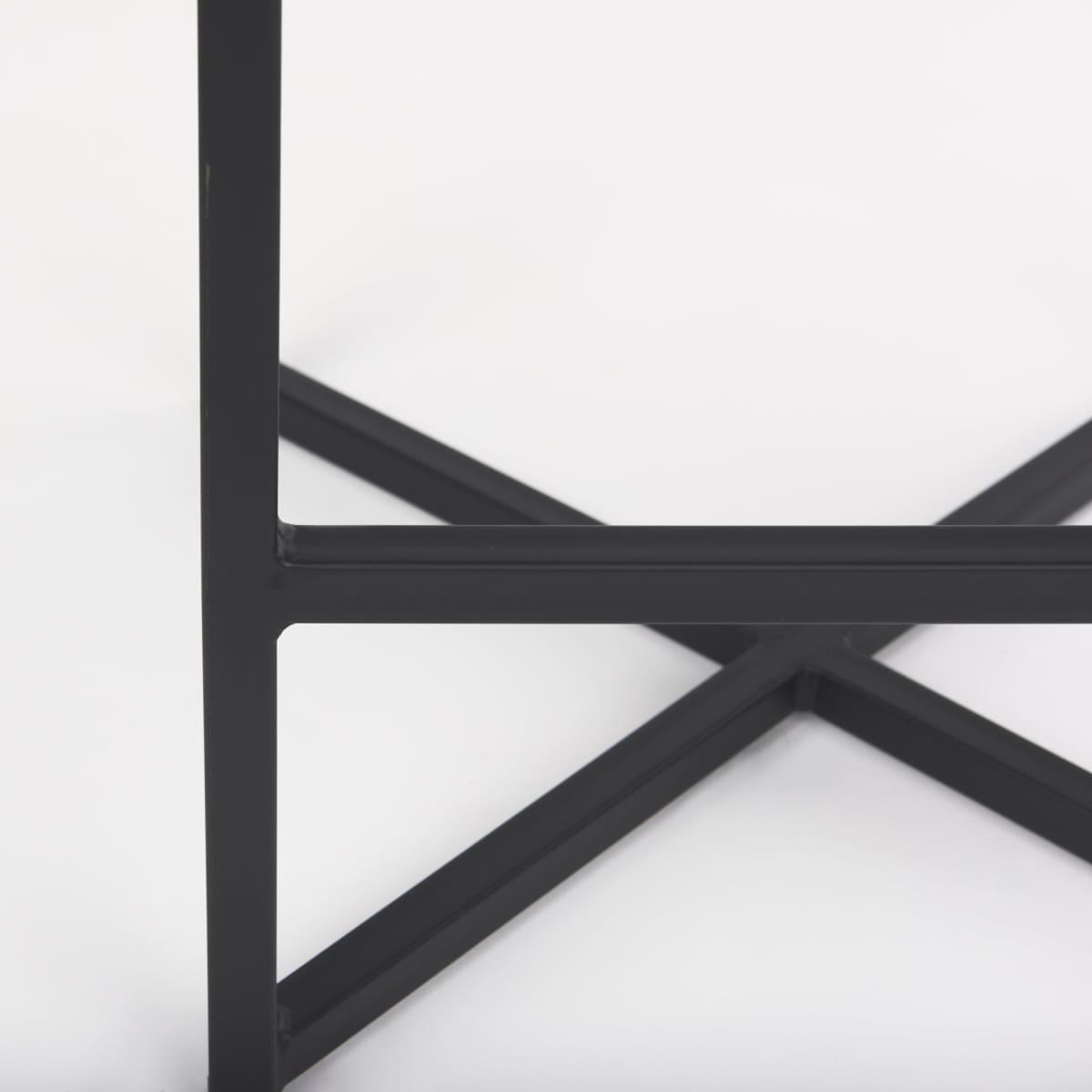 Frodo Bar Counter Stool Gray Fabric | Black Iron | Counter - bar-stools